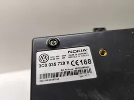 Volkswagen PASSAT B6 Puhelimen käyttöyksikkö/-moduuli 3C0035729E