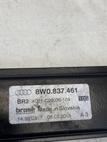 Audi A4 S4 B9 Mechanizm podnoszenia szyby przedniej bez silnika 8W0837461