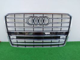 Audi A8 S8 D4 4H Etupuskurin ylempi jäähdytinsäleikkö 4H0853651AA