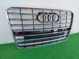 Audi A8 S8 D4 4H Etupuskurin ylempi jäähdytinsäleikkö 4H0853651AA