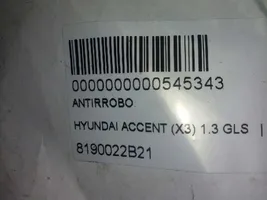 Hyundai Accent Lecteur de carte 8190022B21