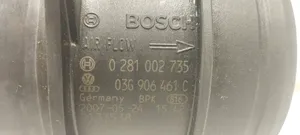 Volkswagen PASSAT B7 Caudalímetro de flujo del aire 03G906461C
