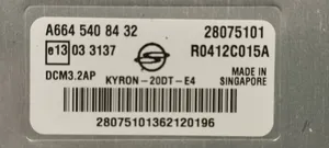 SsangYong Kyron Calculateur moteur ECU A6645408432