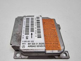 Mercedes-Benz A W168 Oro pagalvių valdymo blokas 0018203126