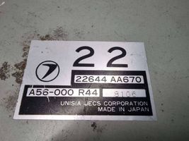 Subaru Legacy Moottorin ohjainlaite/moduuli 22644AA670