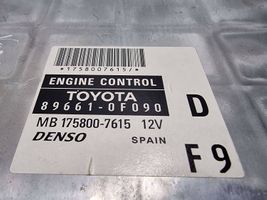 Toyota Corolla Verso E121 Engine control unit/module 896610F090