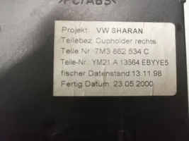 Volkswagen Sharan Uchwyt na kubek deski rozdzielczej 7M3862534C