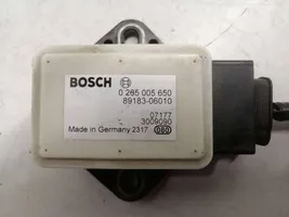 Toyota Auris 150 ESP (elektroniskās stabilitātes programmas) sensors (paātrinājuma sensors) 0265005650