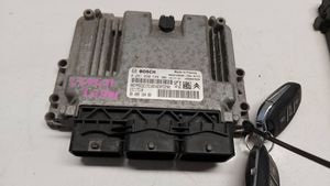 Citroen C4 II Picasso Komputer / Sterownik ECU i komplet kluczy 9808016480