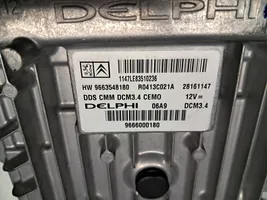 Citroen C5 Moottorinohjausyksikön sarja ja lukkosarja 9666000180