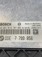 BMW 5 E60 E61 Komputer / Sterownik ECU i komplet kluczy 7799856