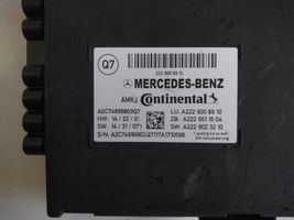 Mercedes-Benz S W222 Istuimen säädön moduuli A2229008910