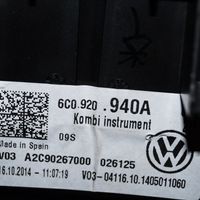 Volkswagen Polo V 6R Tachimetro (quadro strumenti) 6C0920940A