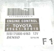 Toyota Corolla Verso E121 Calculateur moteur ECU 