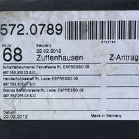 Porsche 997 Autres pièces intérieures 