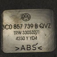 Volkswagen PASSAT B6 Middle seatbelt buckle (rear) 3C0857739B