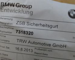 BMW 4 F32 F33 Pas bezpieczeństwa fotela przedniego 7318320