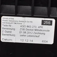 Audi A7 S7 4G Muu keskikonsolin (tunnelimalli) elementti 4G0863273