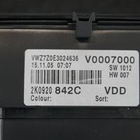 Volkswagen Caddy Spidometras (prietaisų skydelis) 2K0920842C