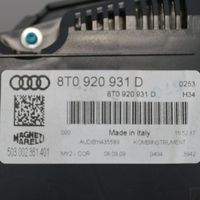 Audi A5 8T 8F Tachimetro (quadro strumenti) 8T0920931D