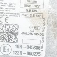 Audi A5 Autonomā apsilde ("Webasto") 4M0265105D