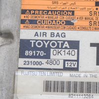 Toyota Hilux (AN10, AN20, AN30) Centralina/modulo airbag 891700K140