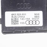 Audi A6 S6 C8 4K Sähkötoimisen ikkunan ohjauskytkin 4K0959851