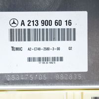 Mercedes-Benz E W213 Ilmajousituksen ohjainlaite/moduuli, takana A2139006016