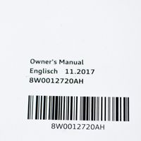 Audi A4 S4 B9 Libretto uso e manutenzioni 8W0012720AH