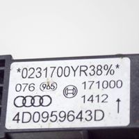 Audi A8 S8 D2 4D Capteur de collision / impact de déploiement d'airbag 4D0959643D