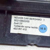 Audi A8 S8 D3 4E Autres éléments de garniture porte avant 4E0867410