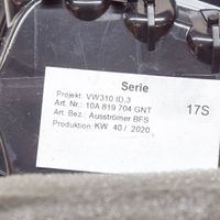 Volkswagen ID.3 Dysze / Kratki nawiewu deski rozdzielczej 10A819704