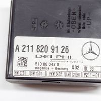 Mercedes-Benz SL R230 Hälytyksen ohjainlaite/moduuli A2118209126