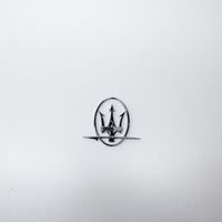 Maserati Ghibli Logo, emblème, badge 