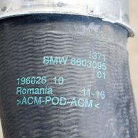 BMW X5 F15 Tube d'admission de tuyau de refroidisseur intermédiaire 8603095