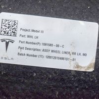 Tesla Model 3 Takapyörän sisälokasuojat 108158300C