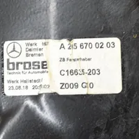 Mercedes-Benz C AMG W205 Mécanisme lève-vitre de porte arrière avec moteur A2056700203