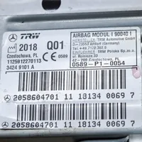 Mercedes-Benz C AMG W205 Aizmugurējo durvju drošības spilvens A2058604701