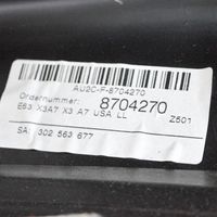 BMW 6 E63 E64 Garniture panneau de porte arrière 8704270