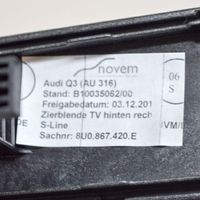 Audi Q3 8U Takaoven ikkunan kytkimen kehys 8U0867420E