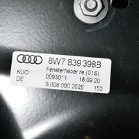 Audi A5 Mécanisme lève-vitre de porte arrière avec moteur 8W7839398B