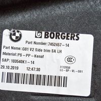 BMW X3 G01 Apatinis, bagažinės šono, apdailos skydas 7452457