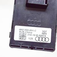 Audi A6 S6 C8 4K Sähkötoimisen ikkunan ohjauskytkin 4K0959851C