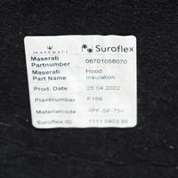 Maserati Levante Izolacja termiczna / wygłuszenie pokrywy / maski silnika 670105807