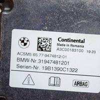BMW X3 G01 Centralina/modulo airbag 9474812
