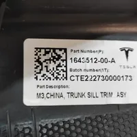 Tesla Model 3 Rivestimento di protezione sottoporta del bagagliaio/baule 164351200A
