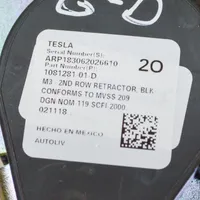 Tesla Model 3 Takaistuimen turvavyö 108128101D