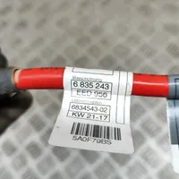 BMW 3 F30 F35 F31 Câble de batterie positif 6834543
