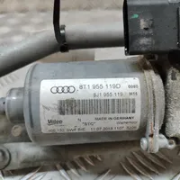 Audi A5 8T 8F Tringlerie et moteur d'essuie-glace avant 8T1955119D