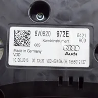 Audi A3 S3 8V Speedometer (instrument cluster) 8V0920972E